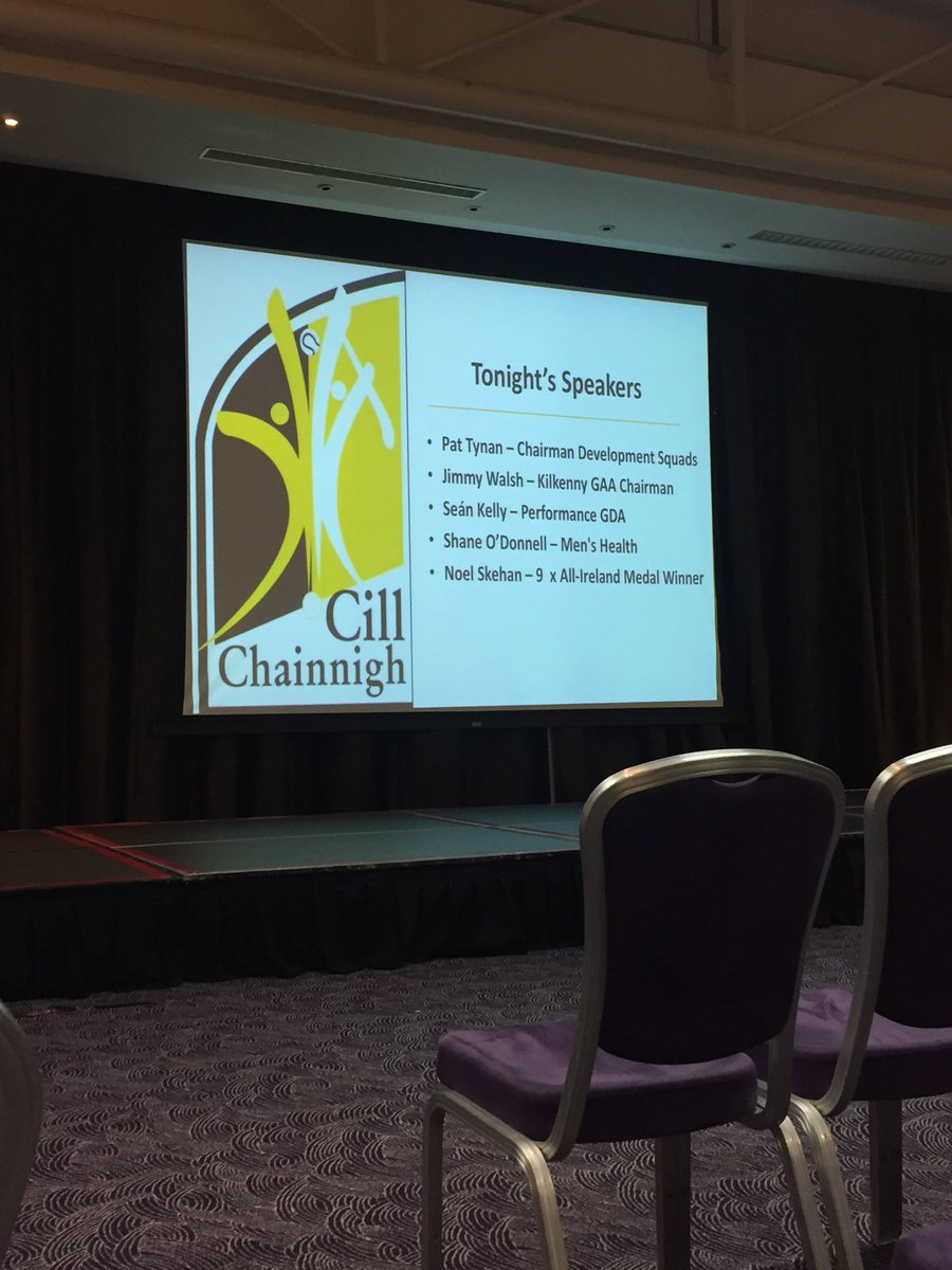 Thanks to <a href="/KilkennyCLG/">Kilkenny GAA</a> &amp; <a href="/SeanKellyGAA/">Seán Kelly</a> for having me speak to the Kilkenny u15-u17 squads last night. What a forward thinking organisation to have young boys' mental health and wellbeing as one of their priorities when beginning the new season. #positivemasculinity #menshealth