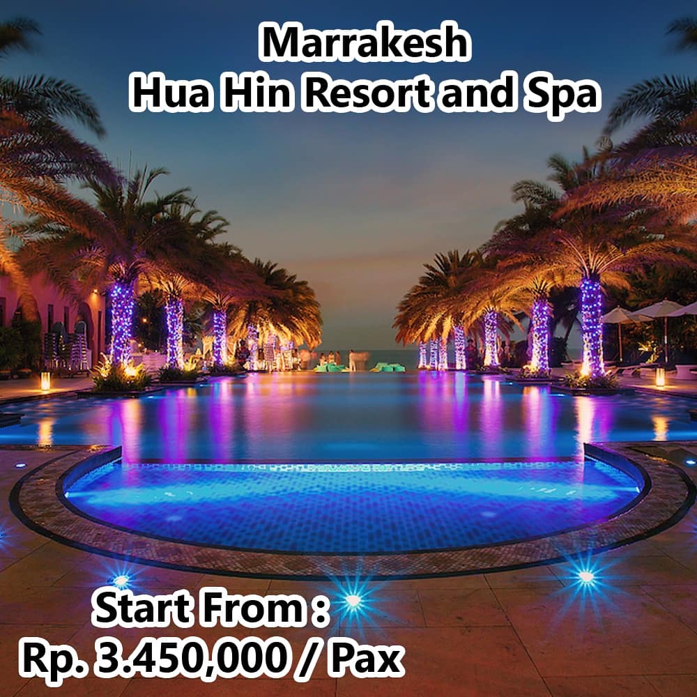 BulanmaduDotCom's tweet photo. @Marrakeshhuahin Honeymoon package 3D2N.
Start From idr 3.450.000/Pax
#honeymoonpackage 
#bulanmadu
#Thailand https://t.co/jZHMA9cOi3
