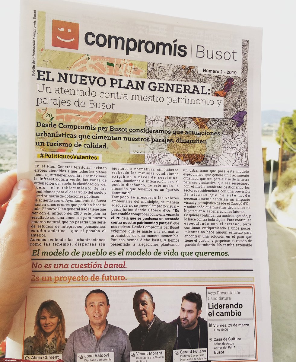 CompromisBusot's tweet image. Ja tenim el segon bulletí de #CompromisPerBusot
Et contem la realitat del poble!!