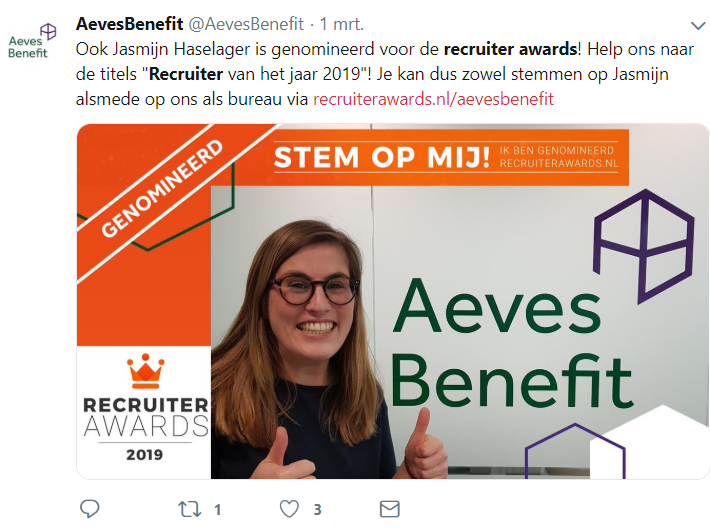 VoteCompany's tweet photo. Inmiddels kan er gestemd worden op recruiters en bureaus bij de 2e editie van de Recruiter Awards via https://t.co/9dycYDyT0b #recruiter #freelance #recruitment #verkiezing #stemplatform #btb https://t.co/N1jzGHmKli