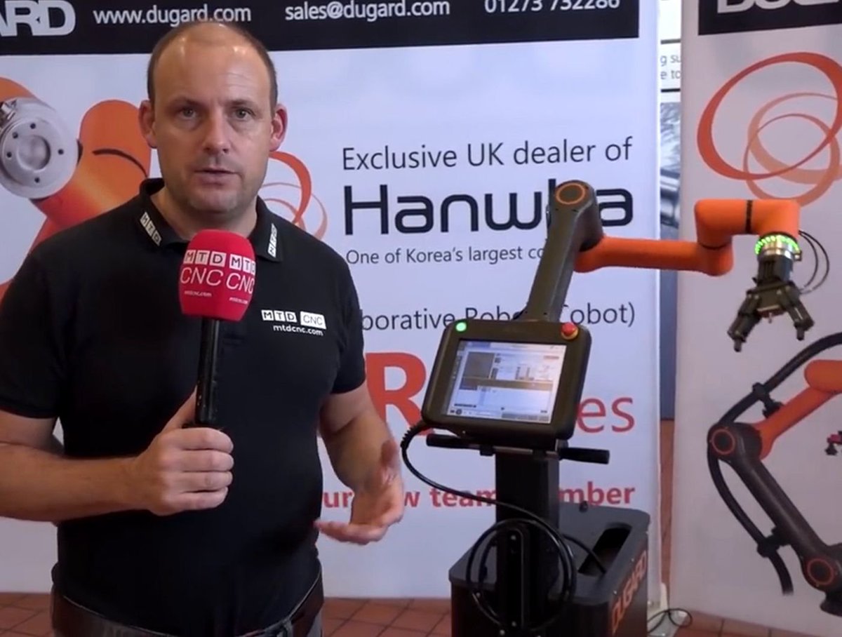 Our Hanwha cobots are super easy to programme, take a look at how Paul from <a href="/mtdcnc/">MTDCNC</a> got on, learning from scratch: buff.ly/2VEZuJ7 #Dugard #hanwha #collaborativerobots #cobots #automation