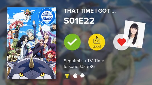 Hitsu86's tweet photo. I've just watched episode S01E22 of That Time I Got ...!   #tvtime https://t.co/pngrkCf9lv https://t.co/JnrQg4qfnl
