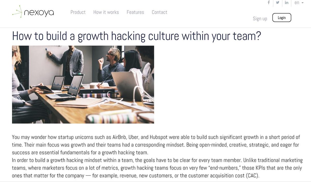 Nexoyacom's tweet photo. Find out if companies should implement growth hacking. To the article: https://t.co/XjvBrvuxkC #GrowthHacking #businessgrowth #MarketingStrategies #growthacker #marketingtips https://t.co/b6Uxeg7bux