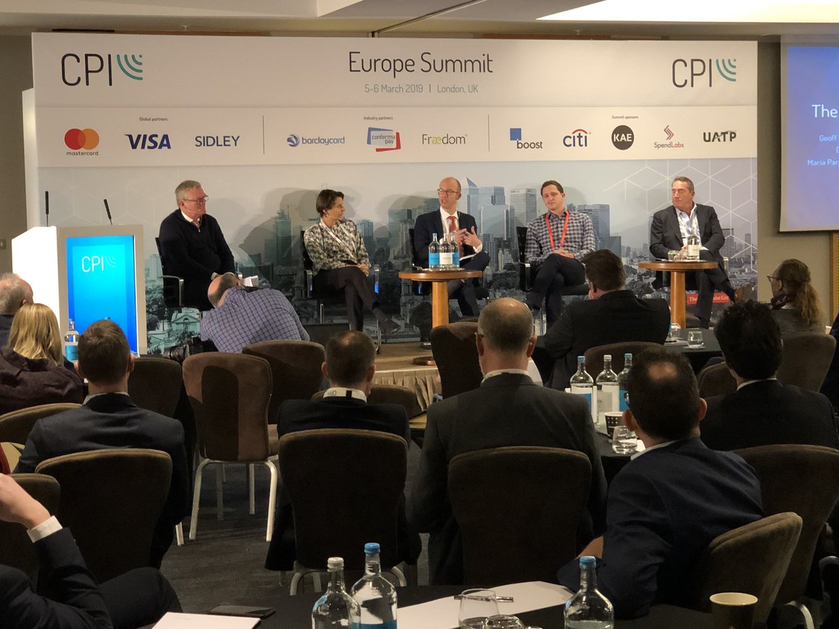 Discussing #B2B #payments and #fintech perspectives at the @CPI Europe Summit 2019 in London