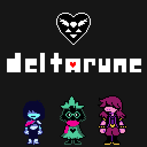 今日はDELTARUNE(デルタルーン)をドット絵につくってみました