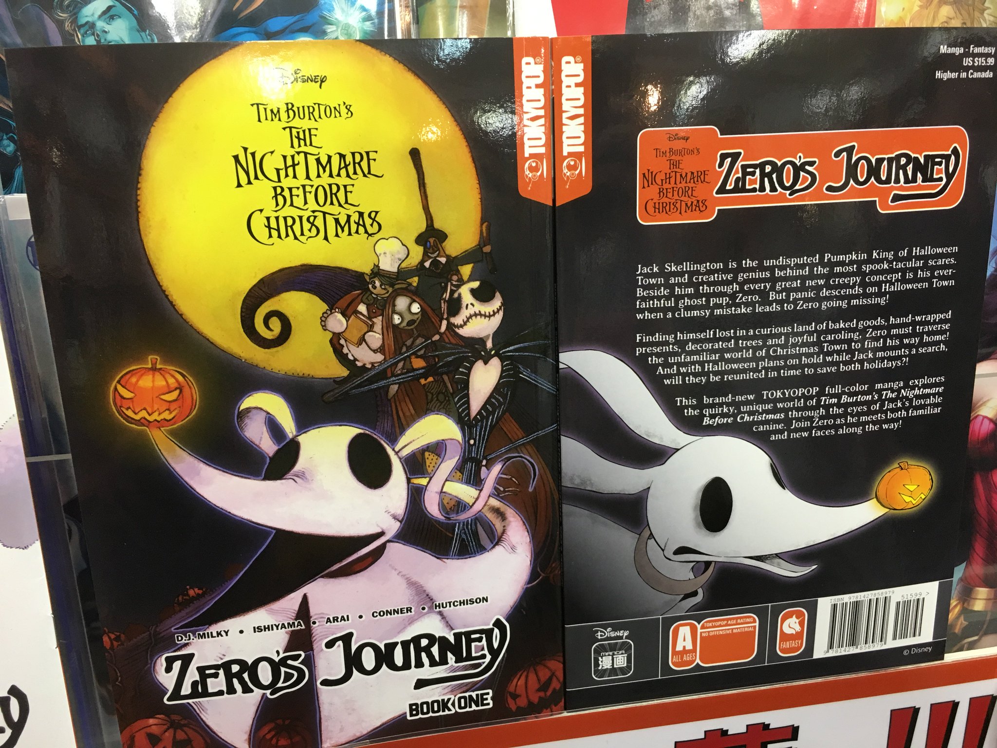ブリスターコミックス ナイトメアー ビフォア クリスマス ディズニー公式の続編はコミックとして刊行中 可愛すぎます幽霊犬ゼロを主人公にした Zero S Journey 単行本1巻が到着 最新話の 7 画像2枚目 T Co Pa91z63vq7 も今週新刊リーフ