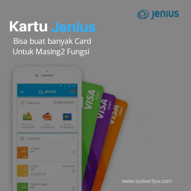 Susi56Verliya's tweet photo. Alhamdulillah semnjak ada Jenius, urusan keuanganku terkendali.

Terimakasih Jenius Connect dan Blogger Perempuan Network .

Semoga ini jg membantu Sahabat2 juga yaa..
Cekidoootttt...silahkan klik link ini yaa
https://t.co/RxoXw7CU3M

#Hari2jenius #jeniuscocreate
#blogcompetition https://t.co/xMw25d5AaJ