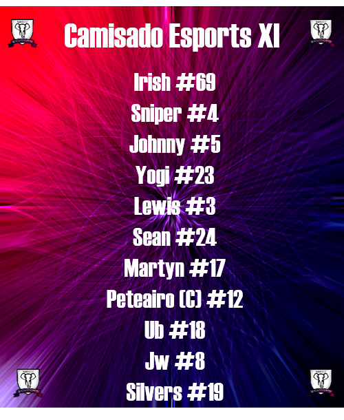 Camisado Esport get straight back into league action after a great last match day, high expectations for tonight's games:
Camisado vs Red Devils (8pm)
Camisado vs <a href="/TRFCesports/">Tranmere Rovers Esports</a> (8:30pm)
Watch both games live on twitch at:
Twitch.tv/CamisadoEsport

The promotion push is on...