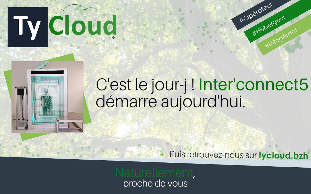TyCloud_bzh's tweet photo. Ce soir aura lieu #Interconnect5 et nous y seront ! C'est le moment idéal pour se rencontrer. 👌 https://t.co/VYusEBPoVa