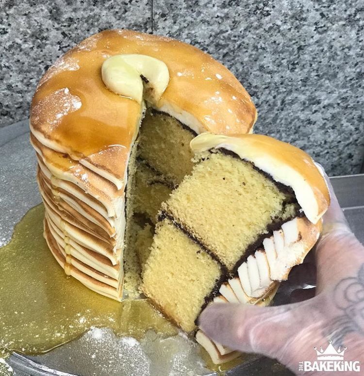 boldmanagement's tweet photo. Happy #PancakeDay! π₯ how amazing is this stack of pancakes cake by the talented @The_Bakeking π #pancakes #baking #bakeking https://t.co/p8B5KTZ2wH