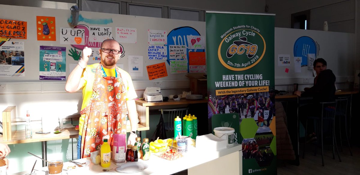 MU_Chaplaincy's tweet photo. Thanks to @maynoothsu for giving us "Your Space" for Pancake Tuesday today.....loads of pancakes &amp; donations were given in good spirit for the @galwaycycle...Thanks Everyone! https://t.co/Ywy7gk80nw