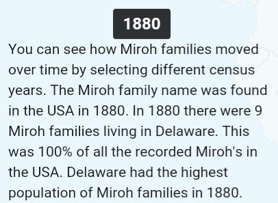 ChartJyp's tweet photo. Are Stray Kid's announcing anew era by SPOILING  CLÉ 1: MIROH

Apparenlty Miroh in 1880 is a rare group of family where only 9 Recorded family in the USA use this surname. Does it have connection though? https://t.co/QP5GikuzcX