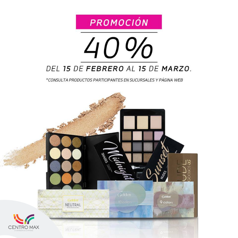 centromax_leon's tweet photo. ⚠️⚠️ -40% de descuento🔥en todas las paletas de GELDEN⚠️⚠️
¡No dejes ir esta súper promo!
🗓Válido hasta el 15 de marzo
Etiqueta a tu amiga fan del maquillaje https://t.co/W23pz1rV9A