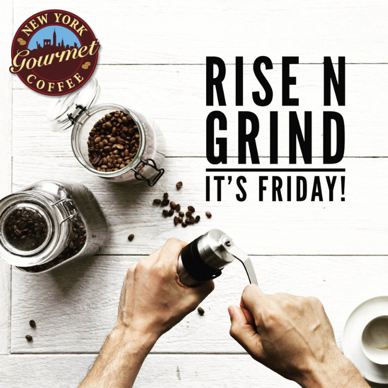 NYGCoffee's tweet photo. End the #work week on a high note! Brew that #morning #coffee and finish strong! https://t.co/RjE5HDz4ac https://t.co/aFB8zZDYn1