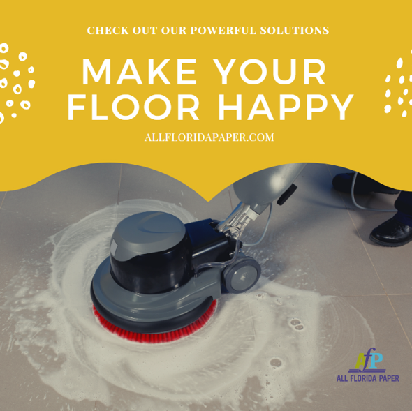 allfloridapaper's tweet photo. “Happiness is enjoying the little things in life.” Happiness can start with a clean floor. 
@Nilfisk @spartanchemical  @DiamondChem @Clarke_US #laundry #lodging #hotel #school #hospital #clean2succeed #happiness #restaurant #AllAboutYou #allfloridapaper https://t.co/zk8oFtpUev