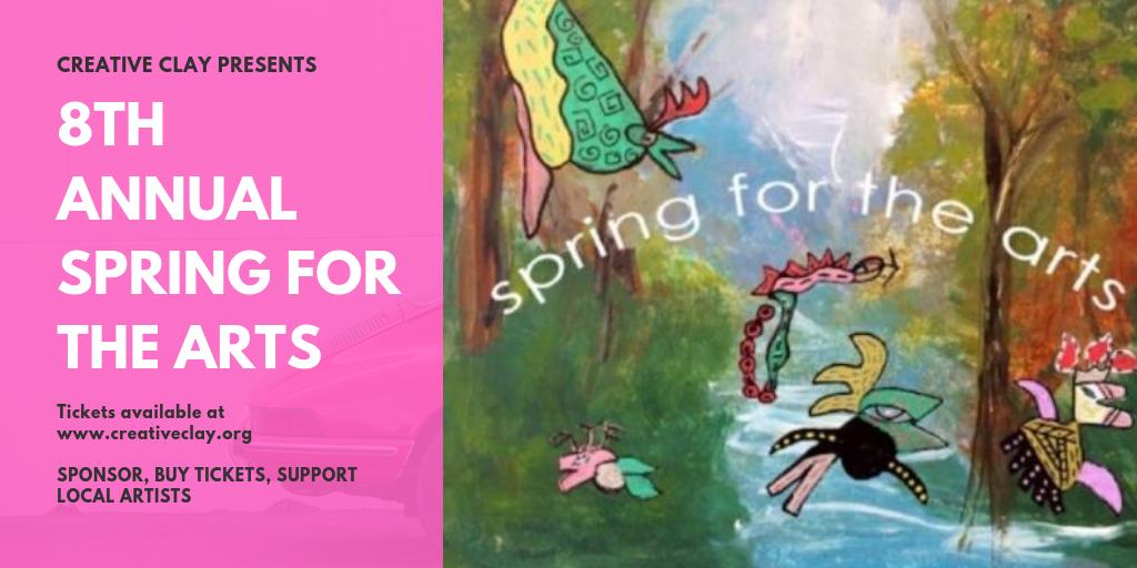 RT @CreativeClay: Join us March 20 for #SpringfortheArts! #artworkshere @ImagineMuseum