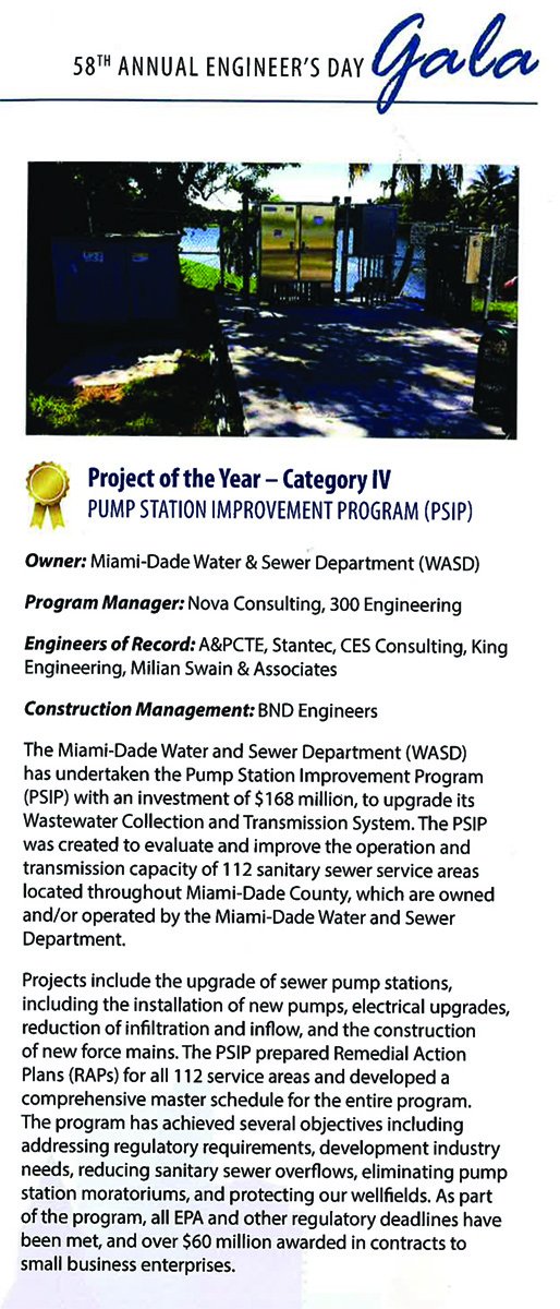 ardurra's tweet photo. Ardurra’s (King) Miami office was recently awarded the 2019 Project of the Year for the Miami Pump Station Improvement Program by the Cuban-American Association of Civil Engineers! Congratulations to them for their continued excellent work and client service. #CAACE #ardurra https://t.co/gnZyUfqzCq