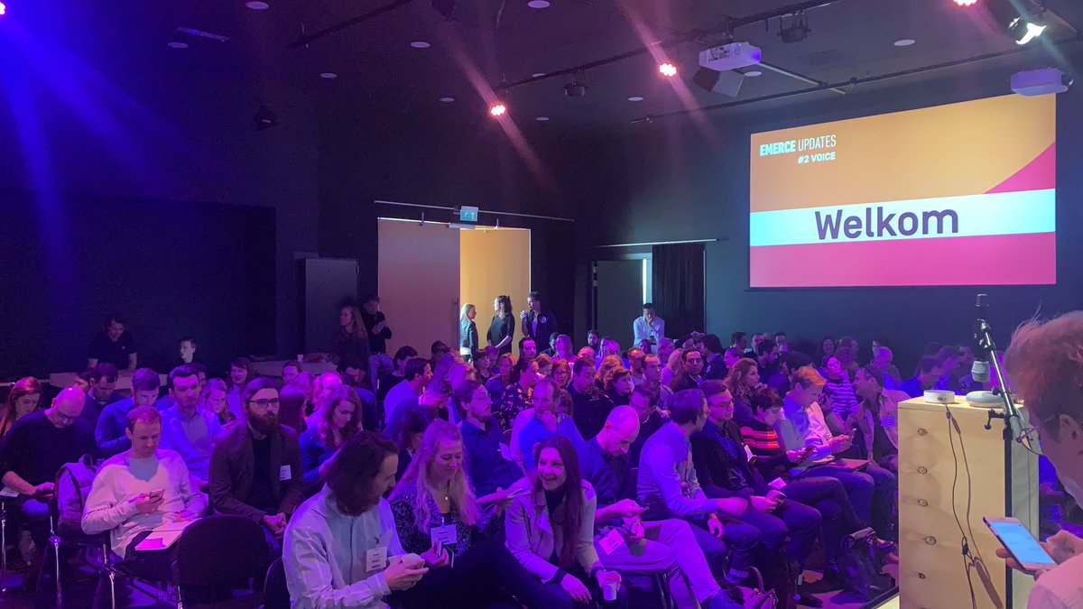 weare52dn's tweet photo. All about voice! π£οΈ Vandaag zijn we aanwezig bij de @Emerce Update #2 - Voice in Amsterdam om meer te leren over de toekomst van voice en de mogelijkheden van het toepassen ervan. Wij zijn druk bezig met de nieuwe toekomst! How about you? #emerceupdates #voicecontrol https://t.co/y6xR3VRWmV