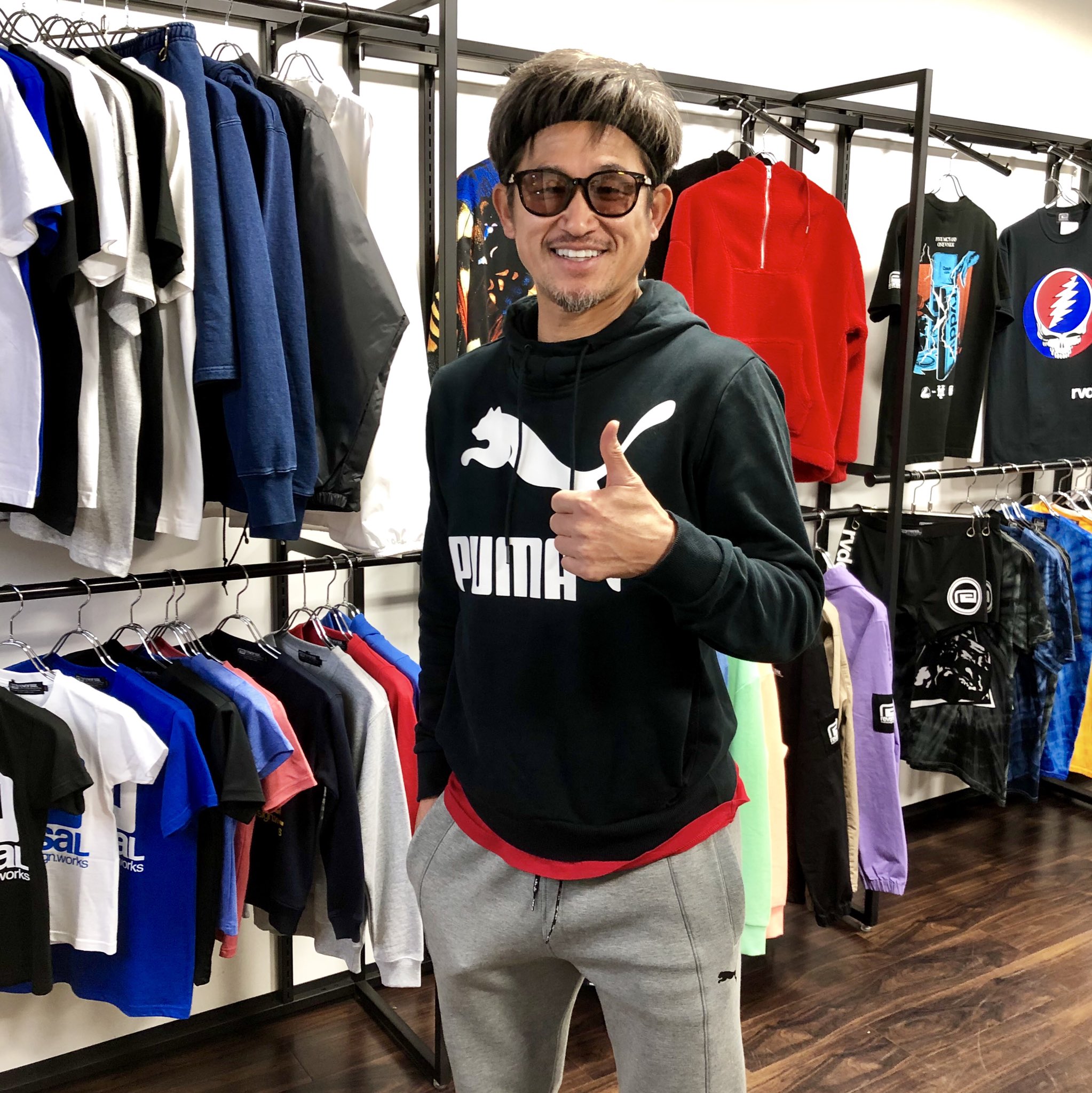 Reversal Harajuku Twitterissa リバーサル原宿に三浦知良選手 Jリーグ 横浜fc ご来店いただきました 三浦 選手のご子息は格闘技をやられており 先日にはrvddwサポート那須川天心選手との食事会が行われたご縁もあって 今回親子でご