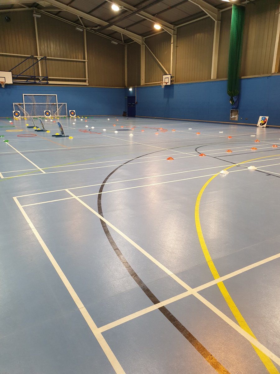 All set for inclusive archery arrows. Our biggest so far with 11 schools. <a href="/StAndrewsWorcs/">St Andrew's Hampton</a> <a href="/TDMS_Evesham/">TDMS</a>, Bretforton, <a href="/CleevePPS/">CleevePrior</a>, honeybourne, Badsey, <a href="/holyredeemerps/">Holy Redeemer</a>, Swan Lane, Offenham, <a href="/BMiddleSchool/">Blackminster Middle</a> <a href="/PebworthSchool/">Pebworth School</a> and leaders from <a href="/StEgwins/">St Egwins CE Middle </a>. Good luck  <a href="/YourSchoolGames/">School Games</a>