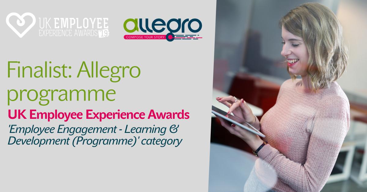 AshfieldHealth's tweet photo. We are pleased to announce that our medical writing training programme, Allegro, has been shortlisted by the UK Employee Experience Awards as a finalist in the ‘Employee Engagement - Learning &amp; Development (Programme)’ category. Congratulations team! @UKEXAwards #Awards https://t.co/s0r71KCYXk