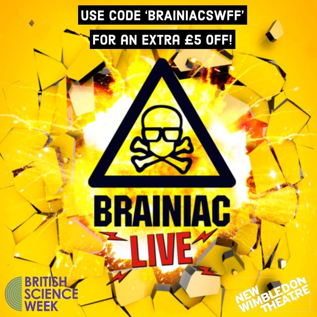 Brainiac Live (@brainiaclive) on Twitter photo 💥💥Celebrate <a href="/ScienceWeekUK/">British Science Week</a> this weekend with £5 off all band A seats when you come to see us at <a href="/NewWimbTheatre/">New Wimbledon Theatre</a> using code BRAINIACSWFF
Book you tickets at 👇facebook.com/events/3135133…
or call 0844 871 7646💥💥
#bsw19 #wimbledon #science #theatre #tour #discount #code 💥💥Celebrate <a href="/ScienceWeekUK/">British Science Week</a> this weekend with £5 off all band A seats when you come to see us at <a href="/NewWimbTheatre/">New Wimbledon Theatre</a> using code BRAINIACSWFF
Book you tickets at 👇facebook.com/events/3135133…
or call 0844 871 7646💥💥
#bsw19 #wimbledon #science #theatre #tour #discount #code