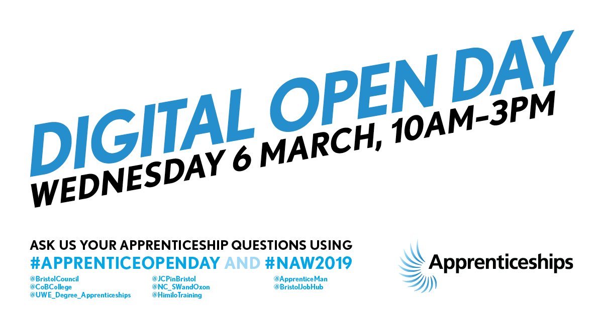HimiloTraining's tweet photo. We're taking part in a Digital Open Day tomorrow - ask us your Apprenticeship questions using #ApprenticeOpenDay and #NAW2019 #FireItUp https://t.co/uq09KfyOwb