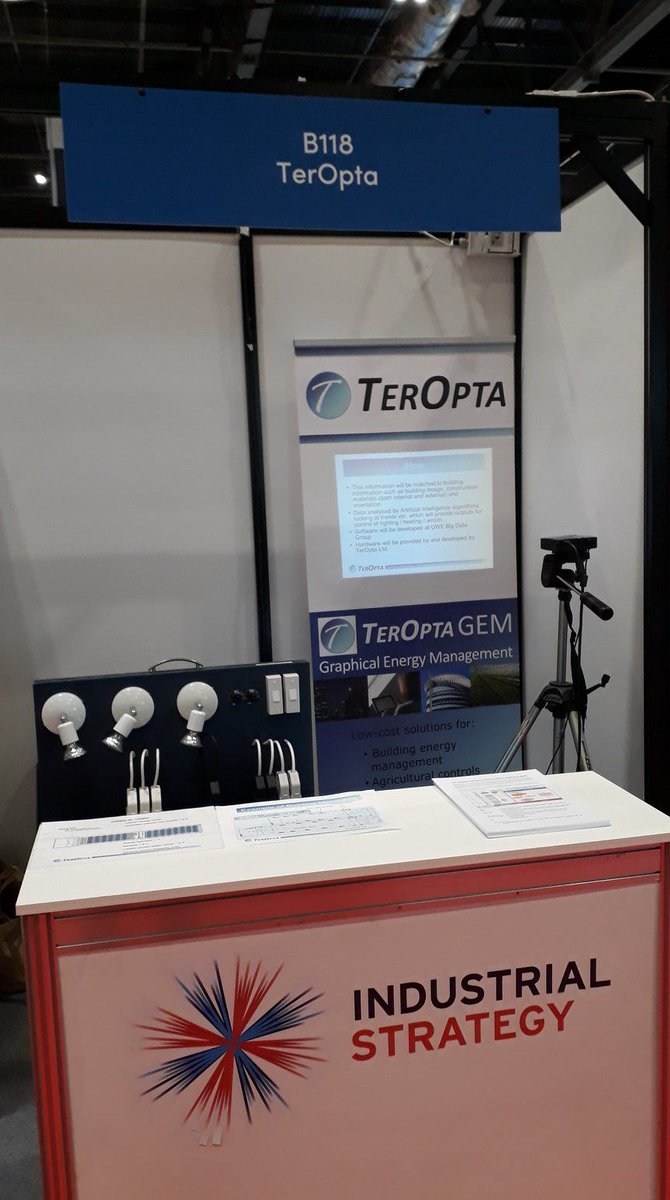 TerOpta is presenting the @beisgovuk sponsored i-REAP project at <a href="/FuturebuildNow/">Futurebuild</a> at the ExCel London. Come along to the #InnovationZone and speak to us about building energy management and analysis using #AI and #IoT - ireap.co.uk teropta.com