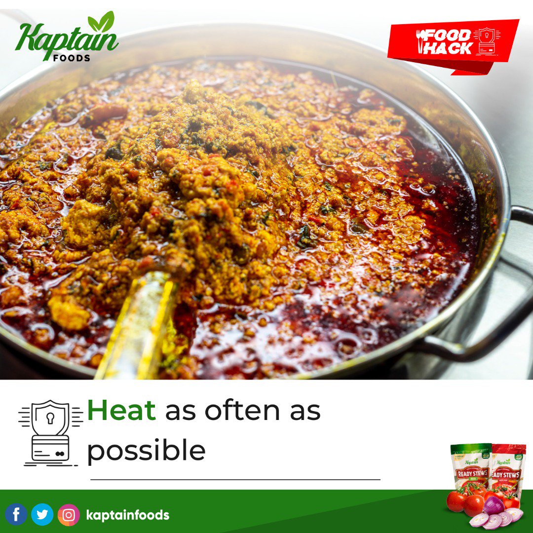 kaptainfoods's tweet photo. Prevent that beautiful pot of Egusi soup from getting sour.

Tag a friend that needs to see this.

#naija #naijafoods #naijafoodie #naijafood #stewoflife #everywherestew #ÓlóbéLoLóKó #kaptainfoods #readystews #foodhack #foodhacks #tagafriend #cheftricks https://t.co/GAIeZRbDZx