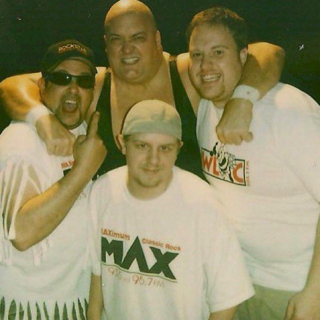 RadioZT's tweet photo. Once managed King Kong Bundy at a show in β05. It was Bundy and the left jock, Team @MAXclassicrock vs. a local guy and the right jock, Team @wlbcstudio. Bundy was a joy to be around.
If I ever get to manage again, at least I can claim Bundy as my first βclientβ. #RIPBUNDY #Five https://t.co/FiJfOxU58r