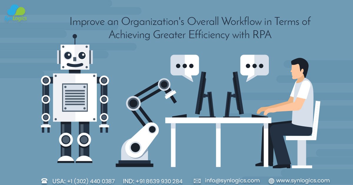 synlogics_Inc's tweet image. Are you looking for companies that offer #roboticprocessautomationsolutions? #SynLogics is #RPAserviceprovider works in increasing productivity by automating all low-level manual data handling tasks
Contact us 
Email: info@synlogics.com
Website: synlogics.com