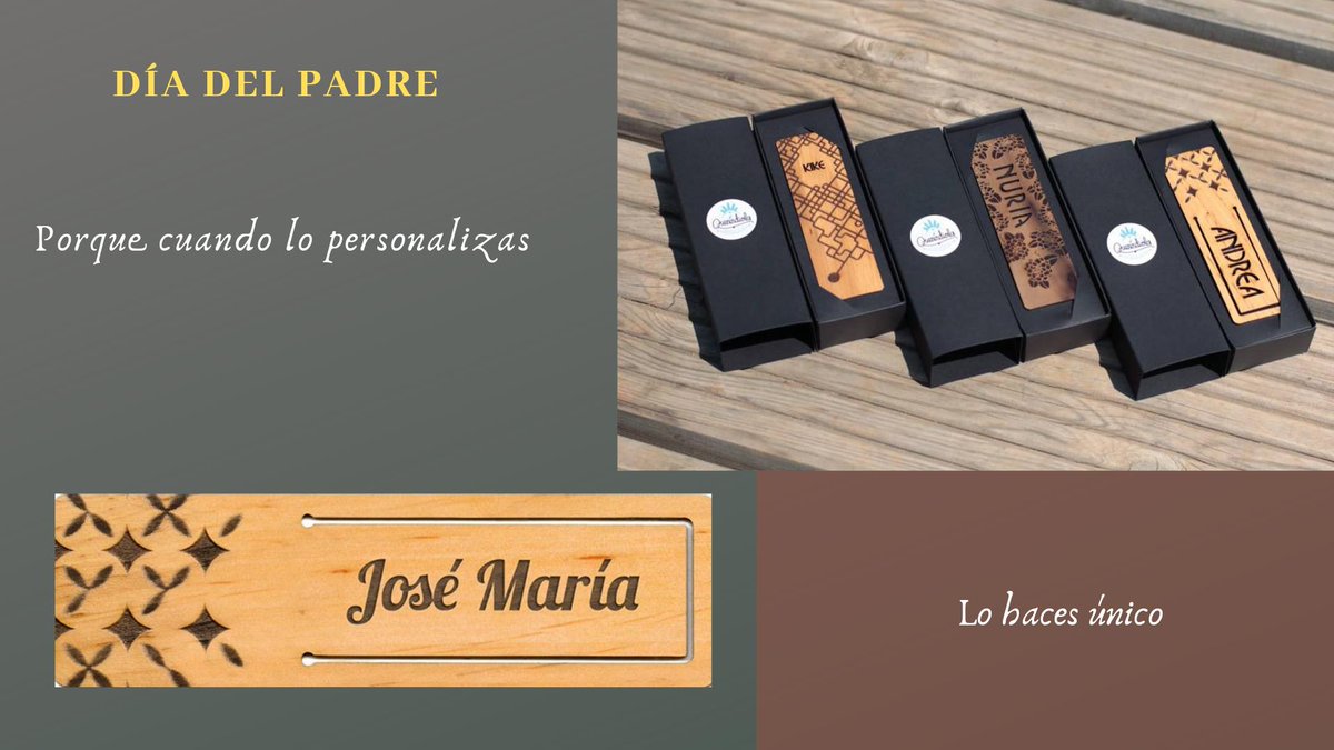 Quenindiola's tweet photo. #diadelpadre
¿Aún no sabes qué regalarle? 
Sorprendelo con algo especial y único.
Arte y artesanía hecha 100% en Galicia, y totalmente personalizada.
¿Cómo se llama? Mejor aún, ¿cómo le llamas tú y solo tú?
 Envíanos ya el nombre a info@quenindiola.com, nosotros hacemos el resto. https://t.co/owro6JS3sc