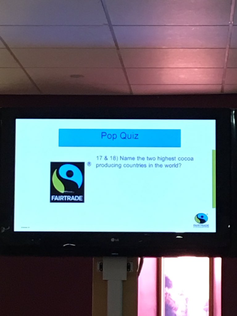 NES_HOH's tweet photo. @FairtradeUK #fairtradequiz #fairtradefortnight https://t.co/bFnVzgbatO