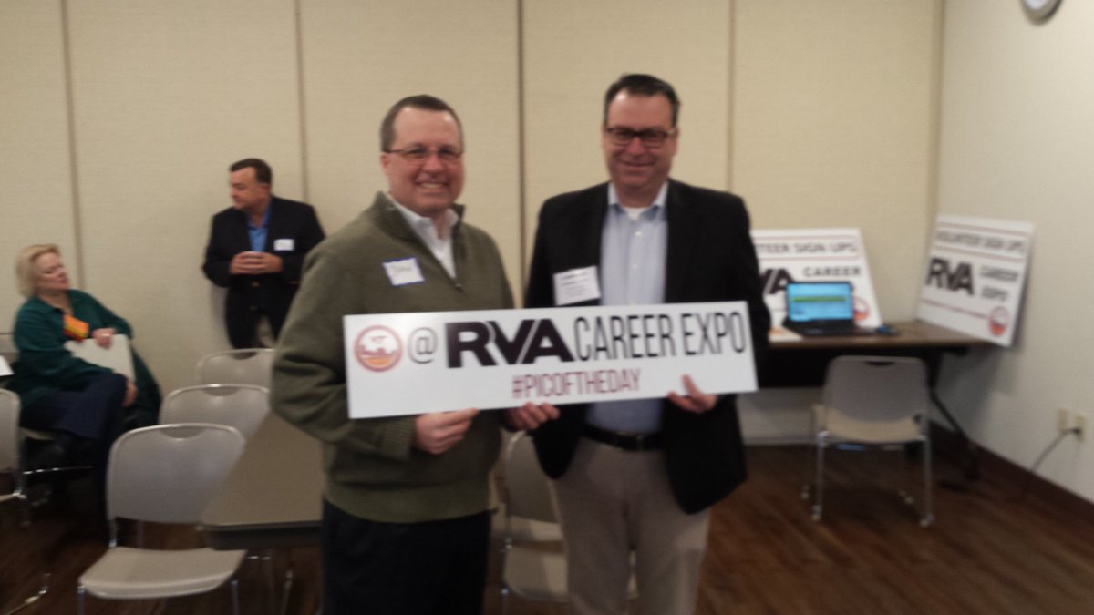 John @johnmoreland and Lawrence at #CPRVA #connecting #JobSeekers Join us. <a href="/LCrowco/">Leslie Crowley</a> <a href="/Att4Success/">Charlie Wood</a> <a href="/JohnDMcClung/">John McClung</a> @jimwilson3 <a href="/dianna_morely/">Dianna Morely</a> <a href="/marylinnminor1/">marylinn c. minor</a> <a href="/EricPreus/">Eric Preus</a> @NCJohn37 <a href="/RVACareerExpo/">RVA Career Expo</a> <a href="/ralph_dewey_rva/">Ralph C. Dewey</a> <a href="/cbshadbolt1/">Christi Shadbolt</a> <a href="/GeneEdwardsSCMO/">Gene Edwards</a> <a href="/WoodyDVT/">Wdy</a> @mrosback