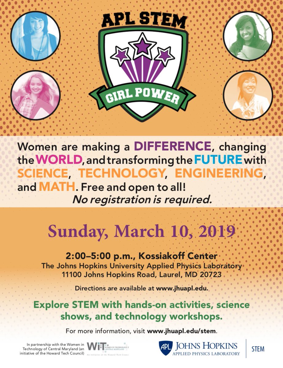 Bring your girls and young ladies to the Girl Power STEM Expo with <a href="/emilykund/">Emily Kund</a> &amp; <a href="/BFongData/">Brittany Fong</a> I’m Sunday! #datapluswomen #GirlsInSTEM