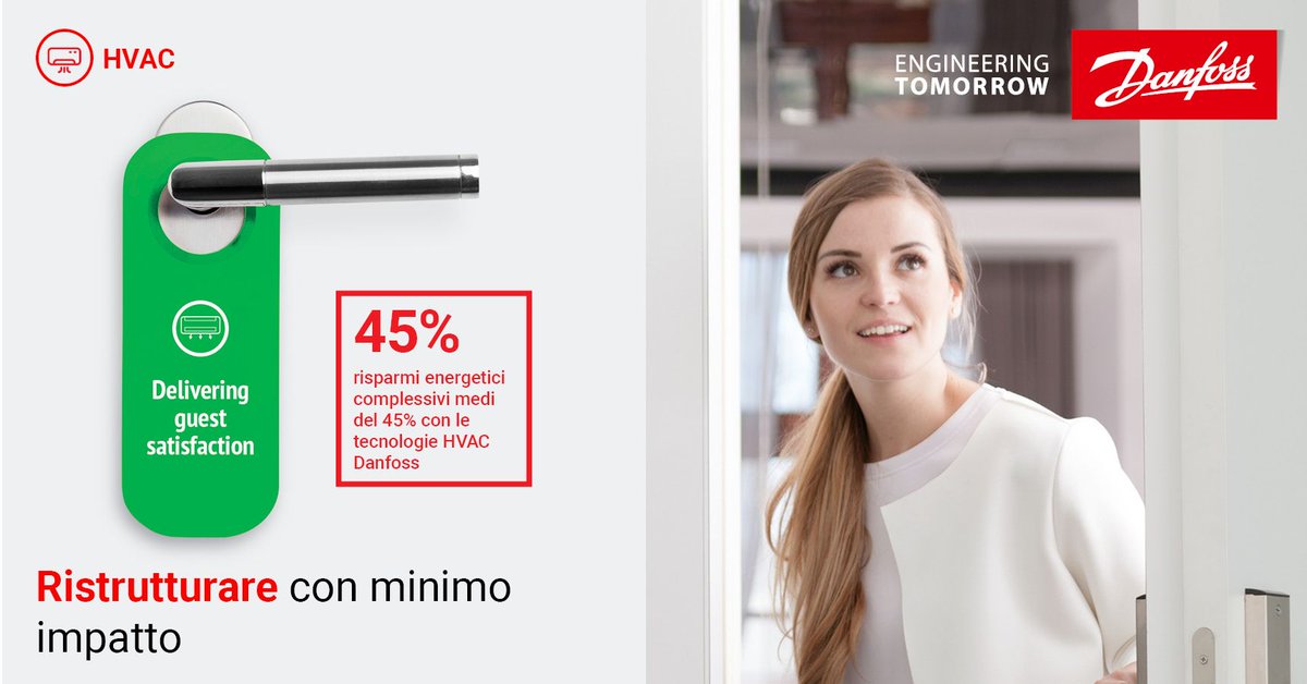 Danfoss_Italia's tweet photo. Scopri le soluzioni #Danfoss per l’Efficientamento Energetico degli Impianti di Climatizzazione  negli Hotel
Visita la nostra pagina dedicata: https://t.co/TsZ1pWISga
#hotels #HVAC   #climatizzazione https://t.co/6SzFA75dMO