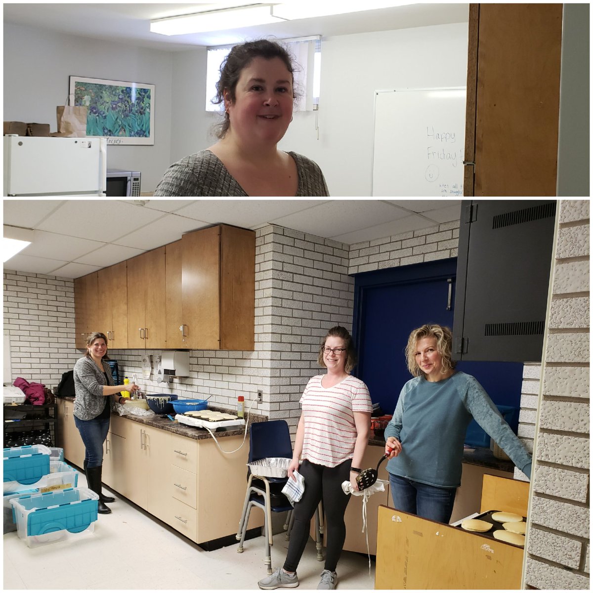 stclementsaints's tweet photo. Shrove Tuesday...Thank you to our parent volunteers. #ChefsForTheDay #PancakeTuesday #WCDSBAwesome https://t.co/hvhW7Zljn5