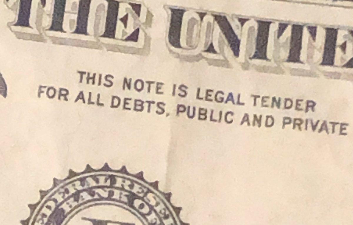 scottmirkin's tweet photo. Isn’t this the federal law that regulates that stores should accept cash? https://t.co/x2d7Ntn8jT