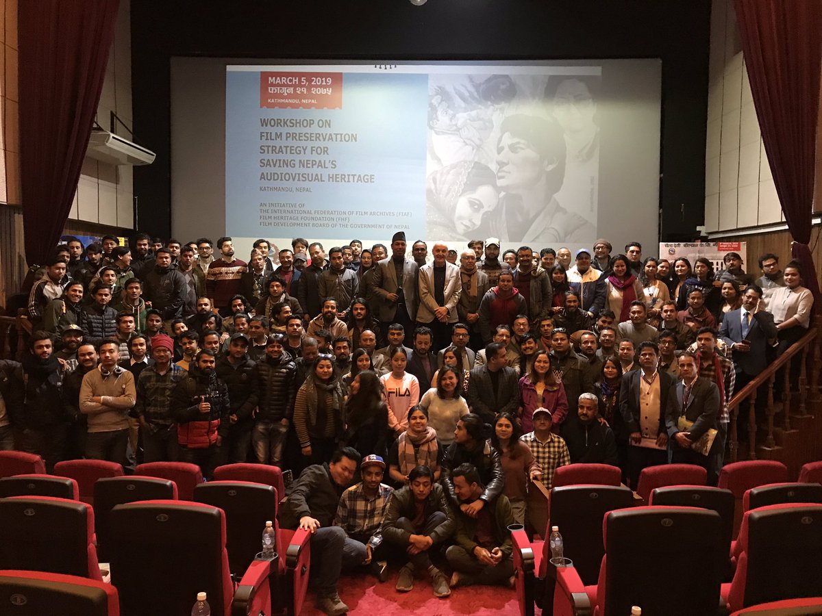 What an amazing Film Preservation Restoration Workshop we conducted in Kathmandu,Nepal.. just amazing to see the enthusiasm and our efforts to start a movement has just begun in Nepal....