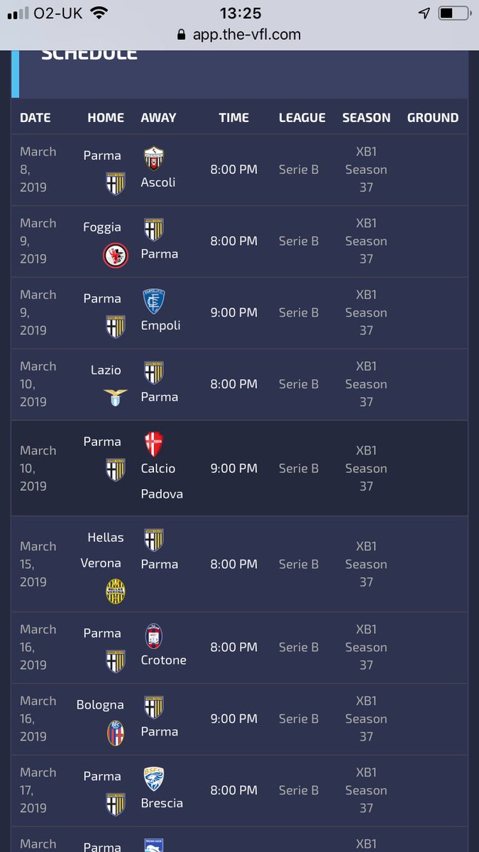 parma_vfl's tweet photo. So these are start of season fixtures all kick off on Friday #COYP #VFL https://t.co/b3jTHrMX4A