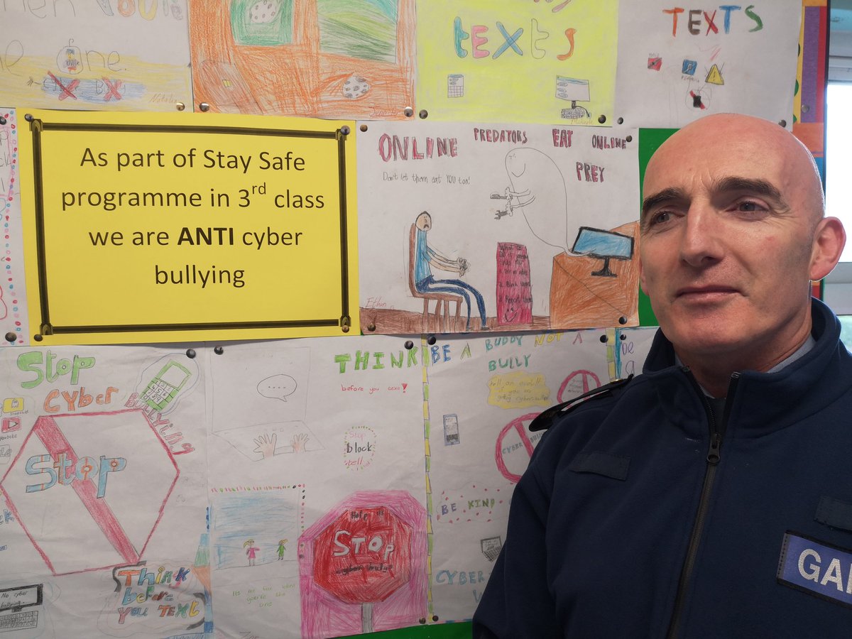 SAttracta's tweet photo. Safer Internet events in our school including designing posters, class #antiCyberbullying dramas and a class discussion with our #CommunityGarda who showed us #CreateNoHate video @Webwise_Ireland @gardainfo #SIDawards #HTMLHeros https://t.co/nnqJflUqxG
