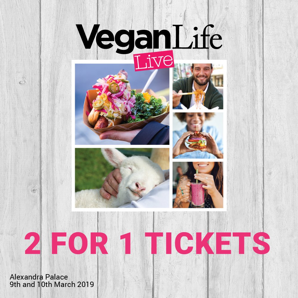 Did you miss out on winning tickets to <a href="/veganlifelive/">Vegan Life Live</a> ? We now have a fabulous 2 for 1 ticket #offer just for you  Book now bit.ly/2UhI6JT