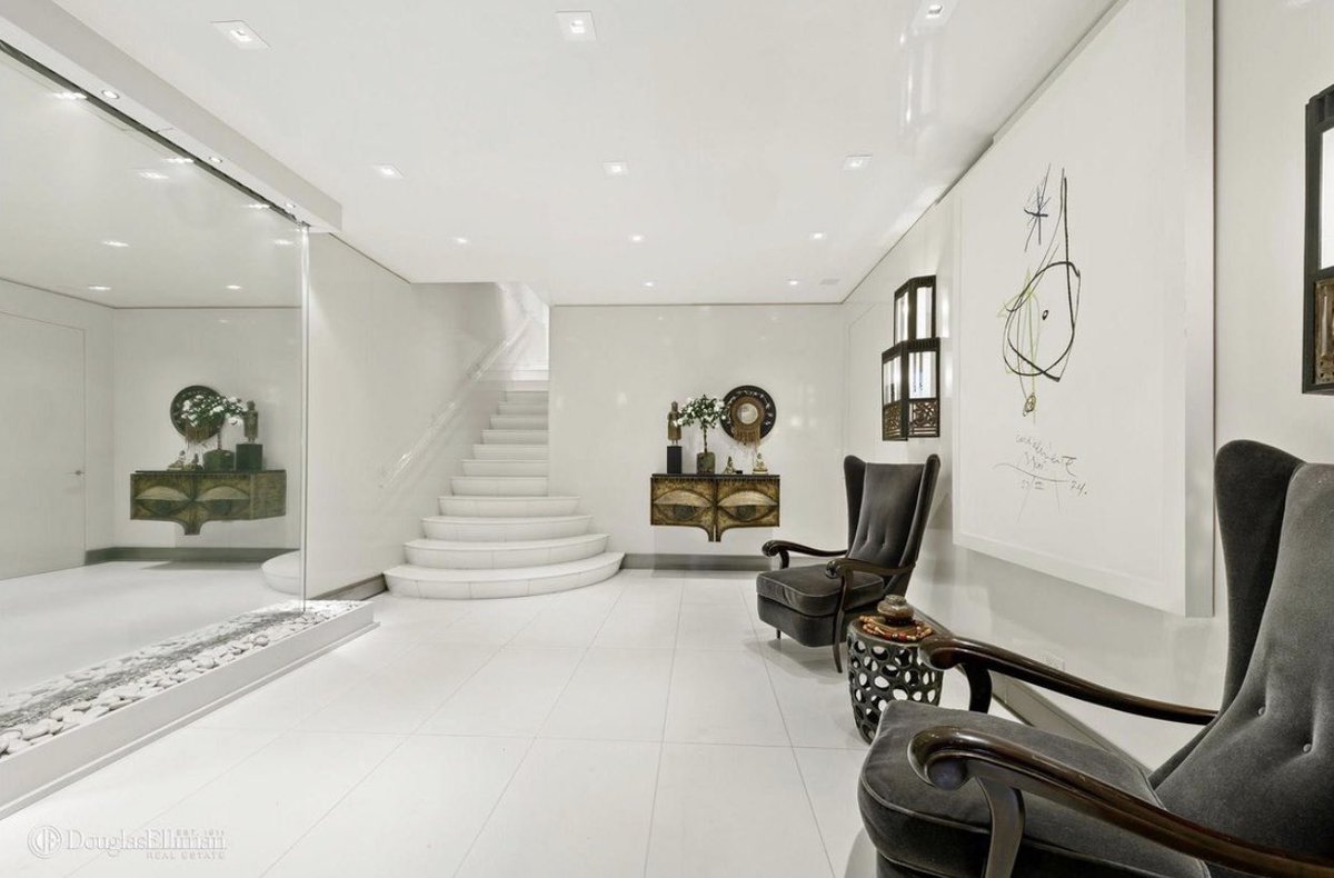 Campion Platt On Twitter Upon Entry Into The Foyer You Are Greeted By A Custom Mirror Water Wall And Marble Floors Venetian Plaster Walls Guide You To The Striking White Carrera Marble