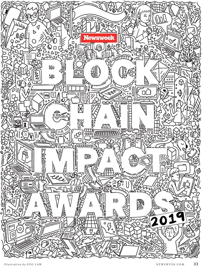 getaloadageo's tweet photo. Have you seen my @Newsweek opener illustration for their Block Chain impact awards section? https://t.co/iQMfccnJJj