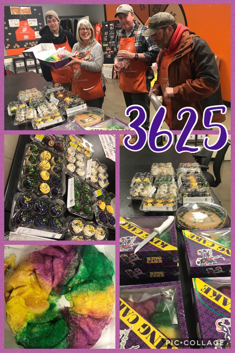 Happy Fat Tuesday!! Enjoying some King Cake and treats at 3625! #MardiGras #kingcake #D136 #SATL #fattuesday #TakingCareOfOurPeople <a href="/BobbyBoaenTHD/">Bobby Boaen</a> @Peterfrankthd <a href="/TJForbes1/">T.J. Forbes</a> <a href="/vairette/">Tom Vairette</a> <a href="/THDElizabeth/">Elizabeth</a> <a href="/HillMaurie/">Maurie K Hill Realtor</a>
