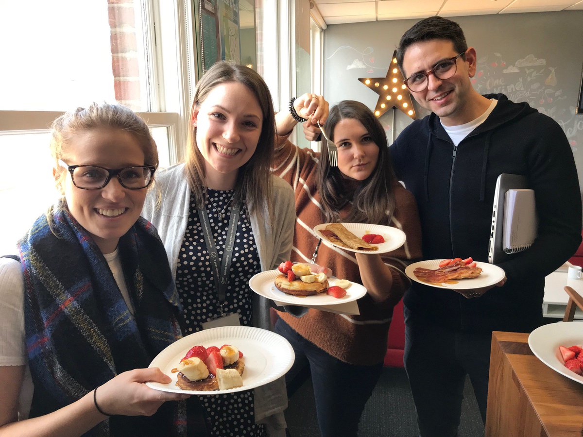 We_Are_Haygarth's tweet image. Thank you to our wonderful #charity team who brought us a very happy #PancakeDay 😍 all in support of @polkatheatre.