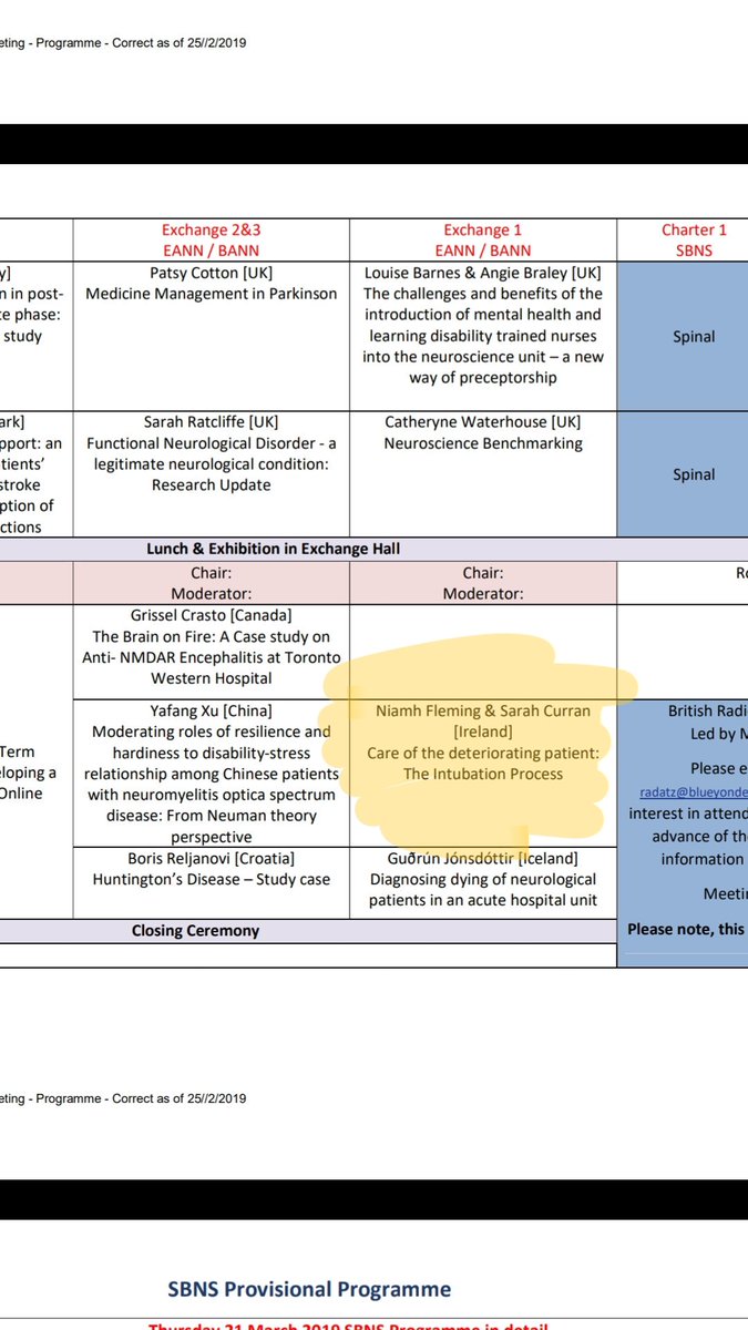 NiamhFleming2's tweet photo. Countdown is onโ Looking forward to presenting at this years European Association of Neuroscience Nurses congress in Manchester! Representing Ireland in great company โ#BANN #EANN @Sazziecurn https://t.co/N3rPKNvrpE