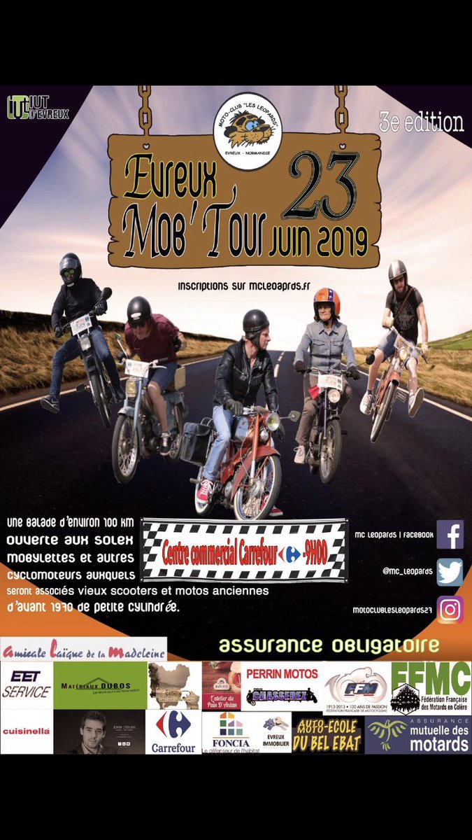 MC_Leopards's tweet photo. Inscription 👉🏼 https://t.co/w6jJtlfUZW #Evreux #mob #events https://t.co/6gi1xrY8Us