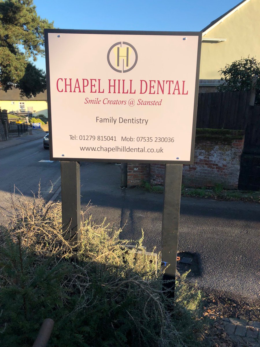 AbsoluteUKSigns's tweet photo. New Signs for Chapel Hill Dental and new office for Daniel Robinson Halstead #signs #signwriters #shopsigns #newsigns #keepitlocal #vehiclelivery #vehiclegraphics https://t.co/HbOHV9Xly4