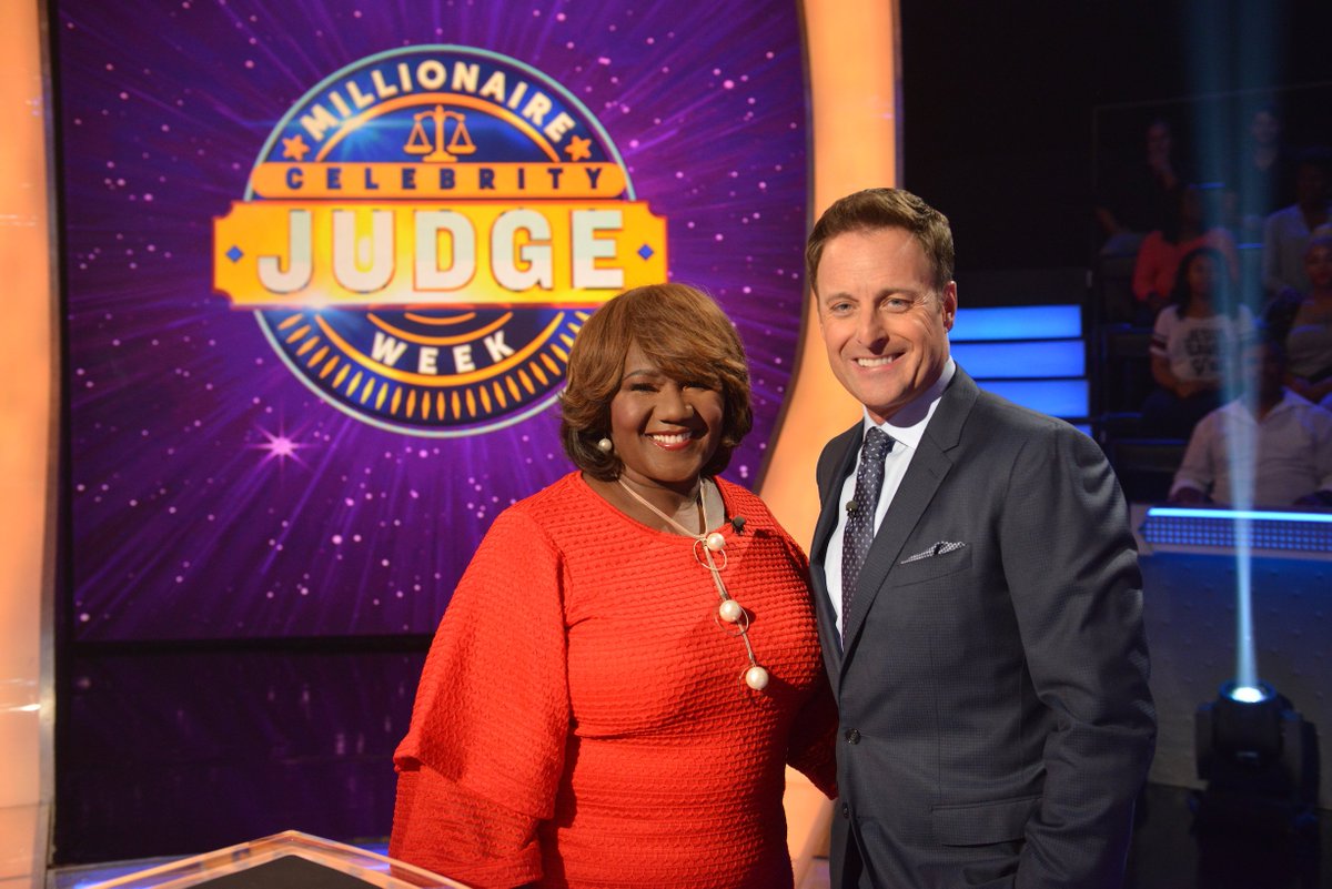 OnTheRedCarpet's tweet photo. Cheer on @judgemablean as she plays @MillionaireTV for the Mablean Ephriam Foundation today. #JudgeMablean #MillionaireTV https://t.co/AfyAwOFk1a